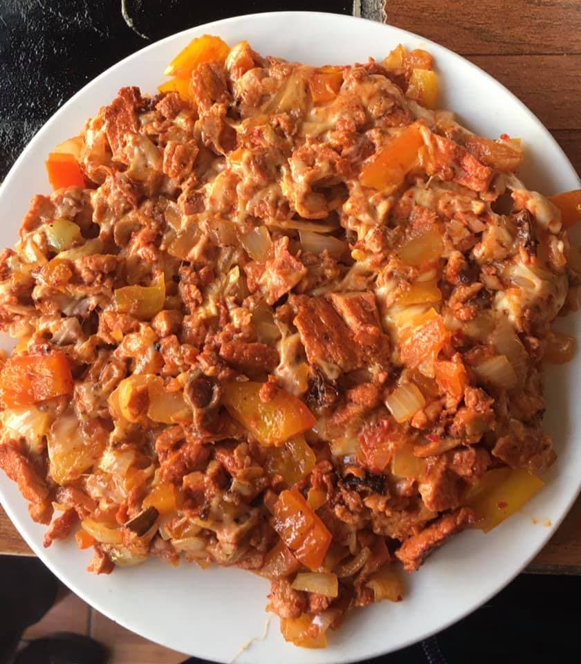 Alambre de Adobada con Queso