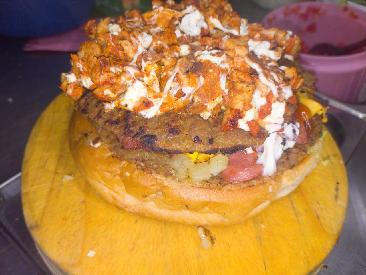 Hamburguesa Doble  al Pastor