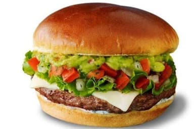 Guacamole Burguer, Papas Gajo y Drink