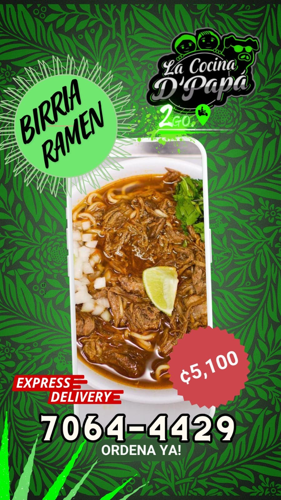 2 Birria Ramen Por Un Gran Precio