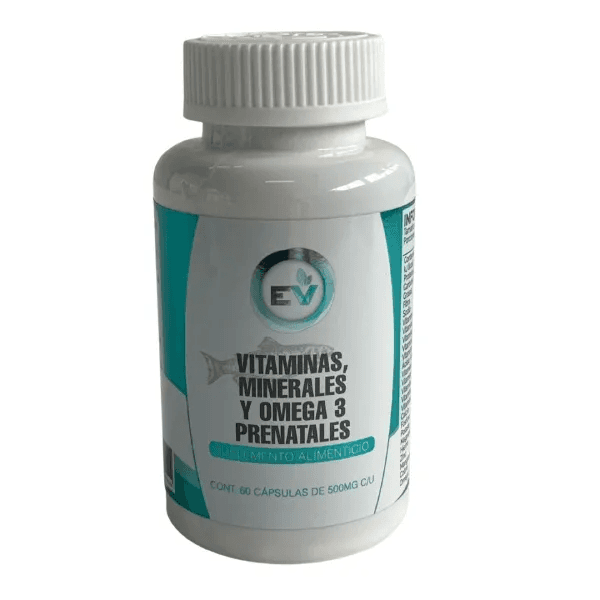 Vitaminas, Minerales y Omega 3 Prenatales de 400 mg
