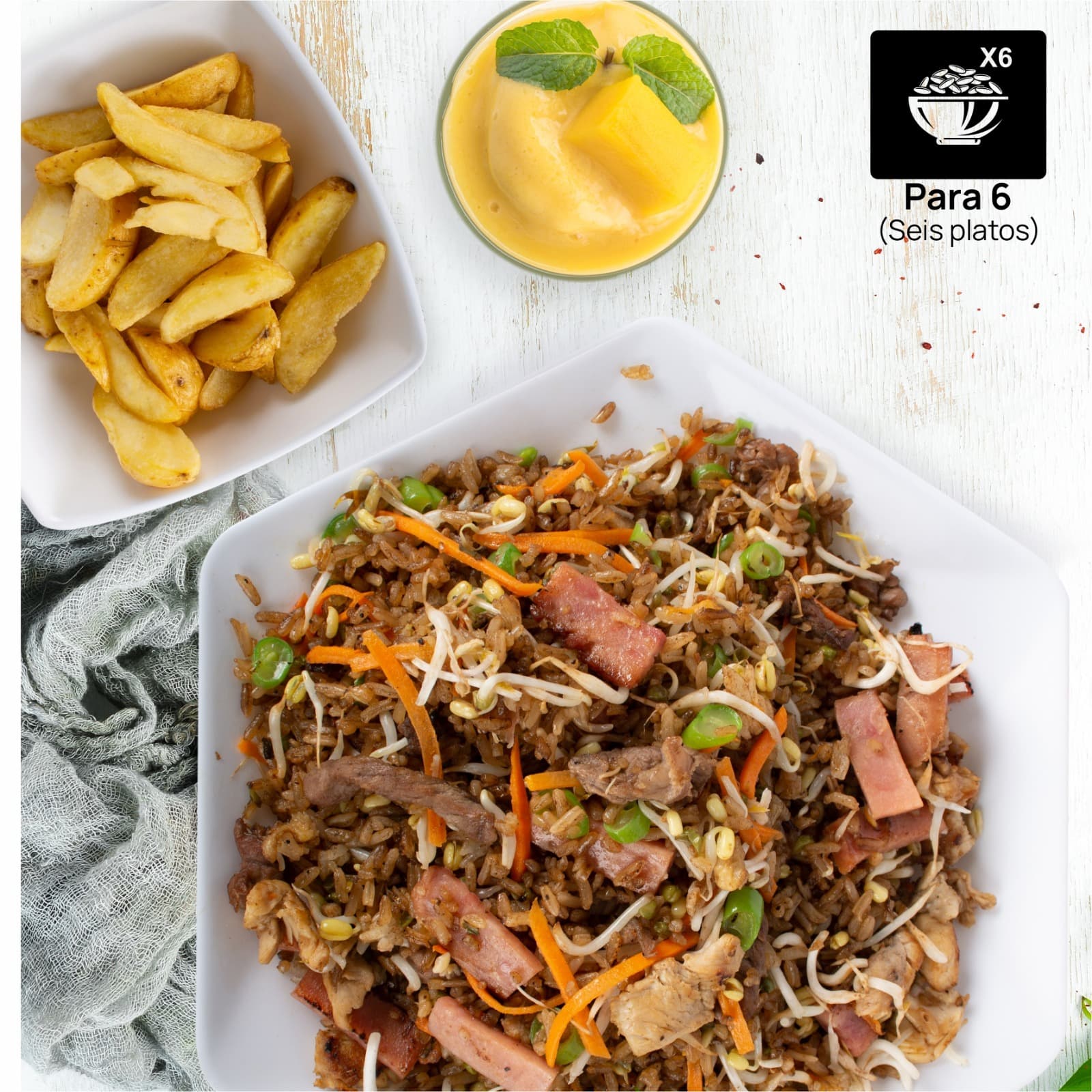 Combo Familiar Arroz Mixto (7 a 8 Personas)