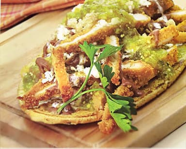 Huarache con Milanesa