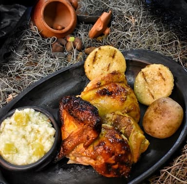 ¼ De Pollo Asado Ala y Pechuga