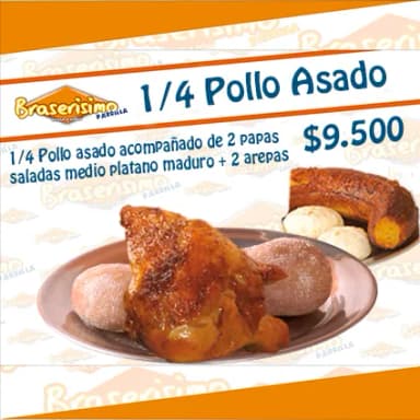 ¼ Pollo Asado