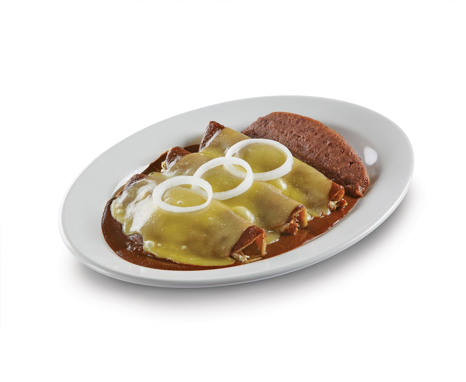 Enchiladas de Mole Gratinadas 3 Piezas