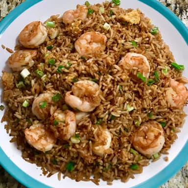 Arroz Frito con Camarones Medio