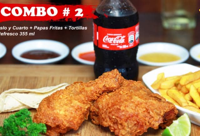 Combo # 2 (Muslo y Cuarto con Papas)