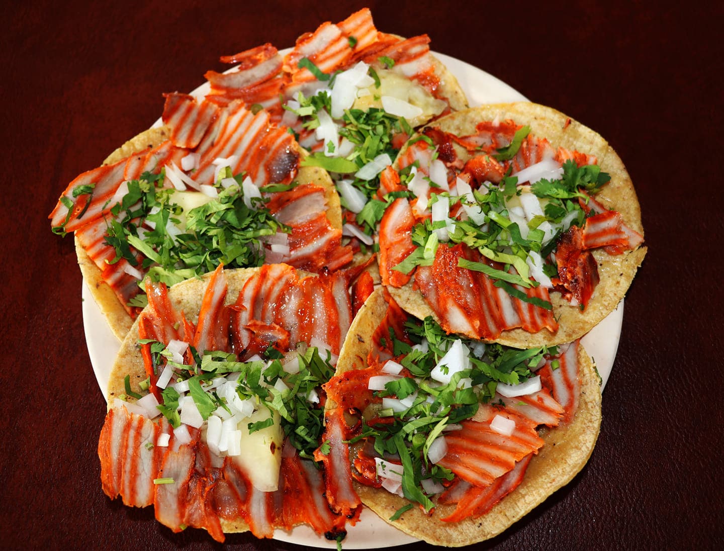Tacos Natural al pastor en harina