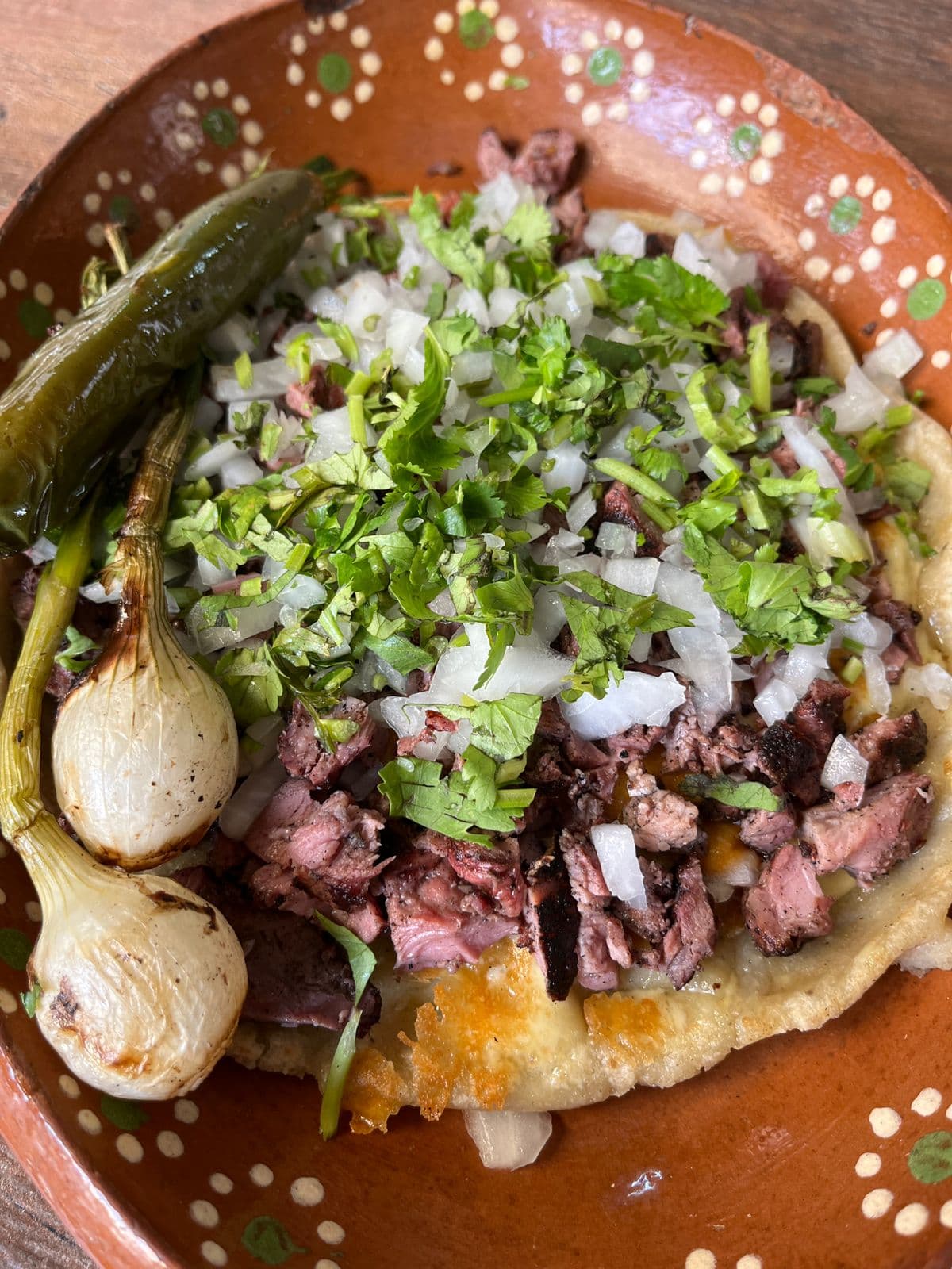 Quesadilla, Pellizcada o Costra Chorizo Corona