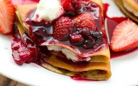 Crepa Mermelada de Frutos Rojos con Philadelphia