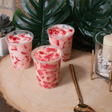 Gelatina de Durazno con Yogurt de Durazno