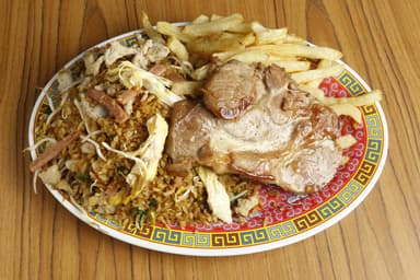 Menú con Chuleta de Cerdo Promoción