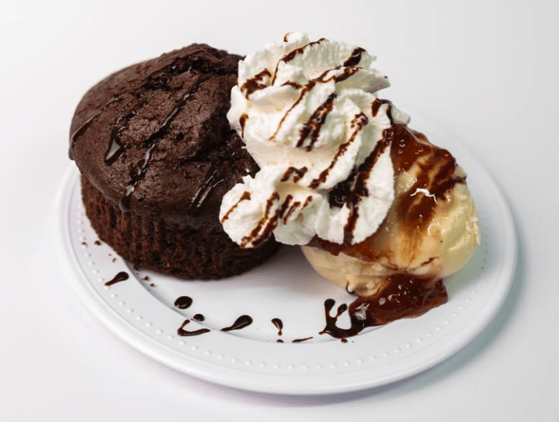 Muffin Con Helado