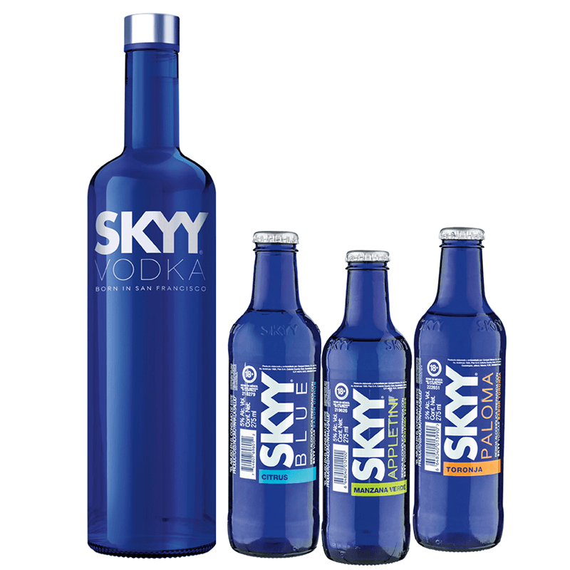 Vodka Skyy  .750 C/3 Skyy Blue .275