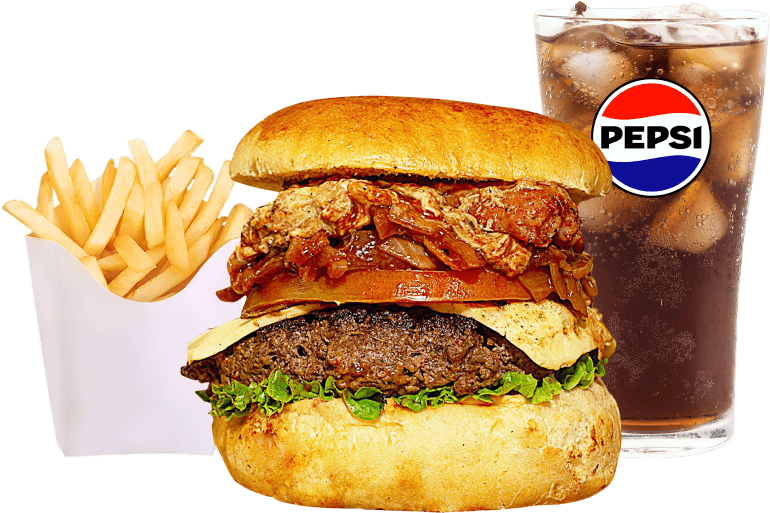 Combo Hamburguesa Hamburgo + Papas + Gaseosa