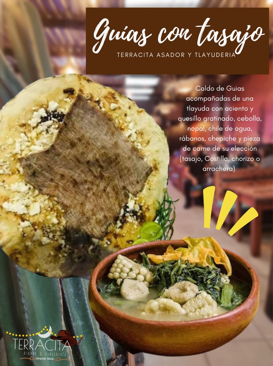 Caldo de Guías con Tasajo