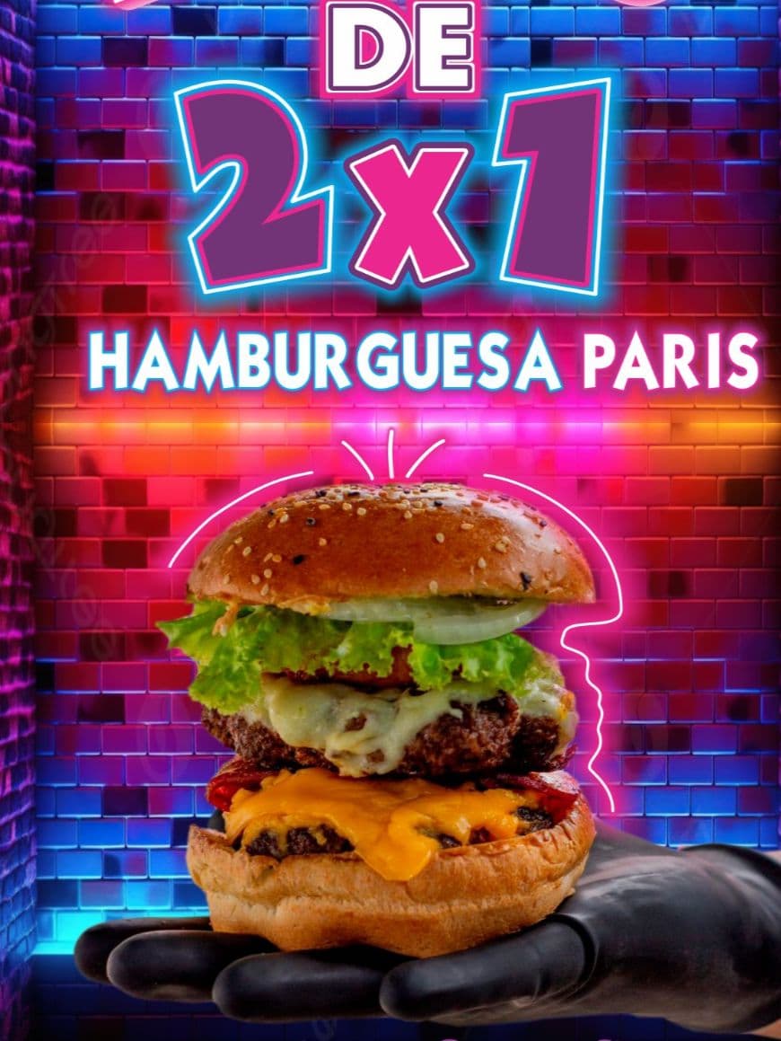 Hamburguesa Paris 🗼2 x 1