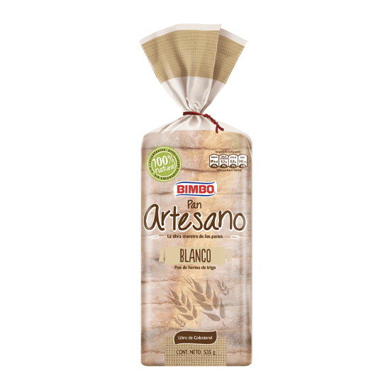 Pan Cuadrado Artesano Bimbo Bolsa 535 g