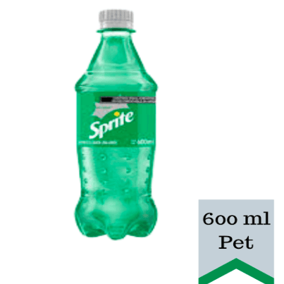 Sprite Sin Azúcar 600 ml PET NR 12 pack