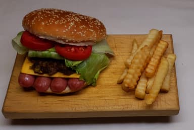 Hamburguesa con Salchicha