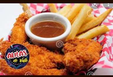 Tenders de pollo con papas