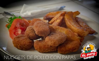 Nuggets de Pollo con papas a la francesa