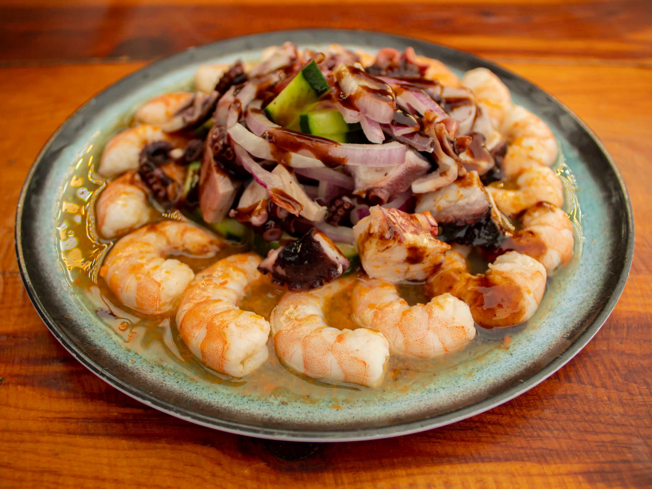 Camaron y Pulpo Para Picar