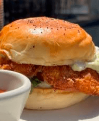 Hamburguesa de Pollo Frito