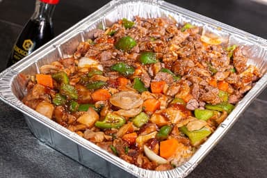 Charola Tepanyaki Pollo y Res