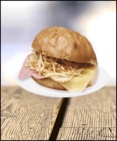 Sándwich Simple de Jamón y Huevo