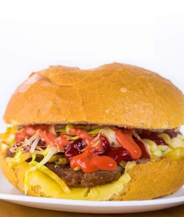 Sánguche Hamburguesa Hawaiana 120 g