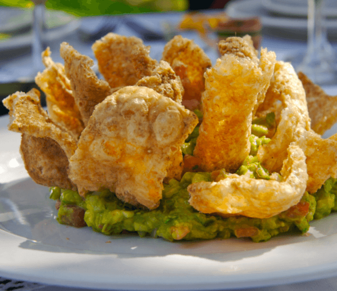 Orden de Chicharrón con Guacamole