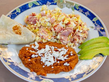 Orden de Huevo con Jamón *