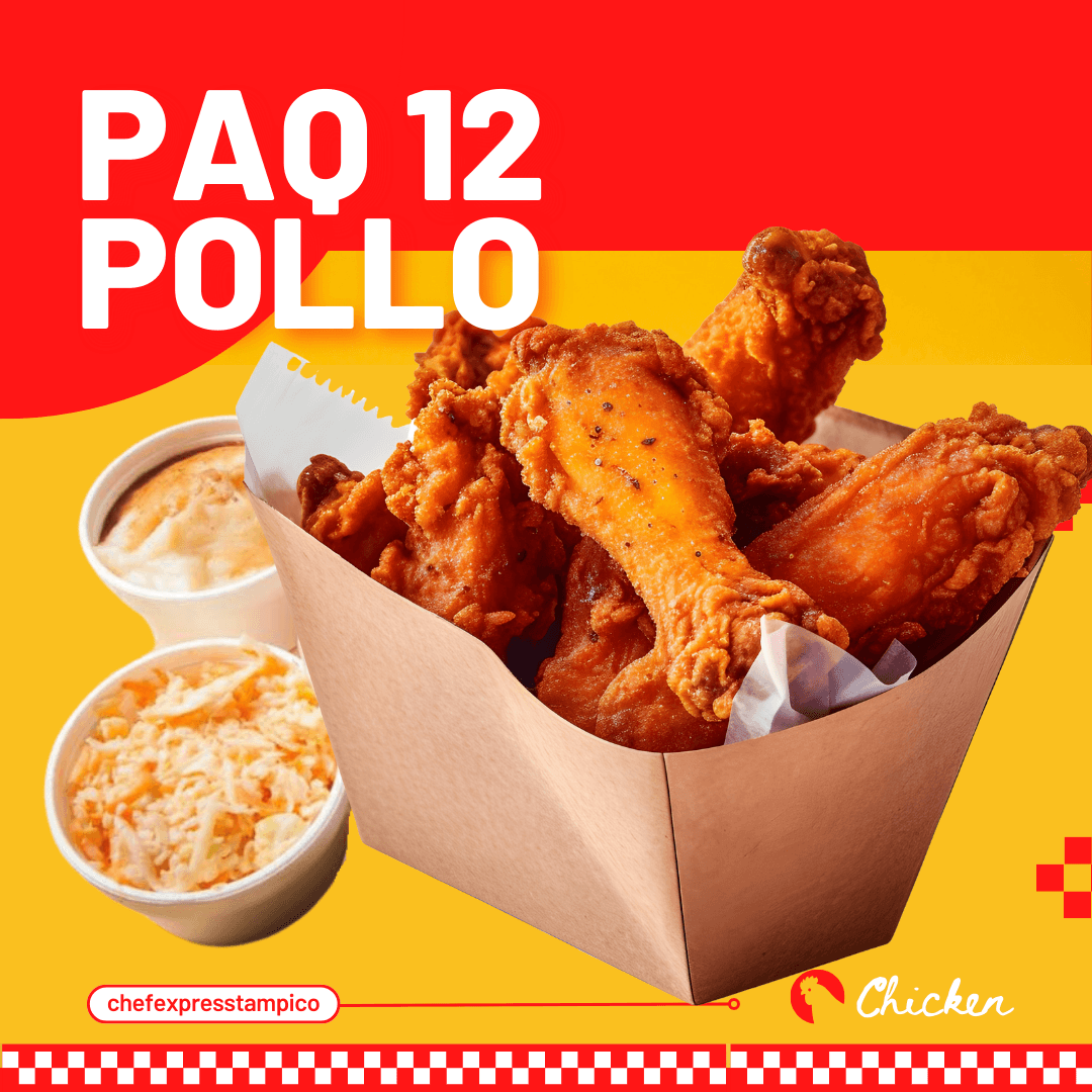 Paquete 12 Pollo