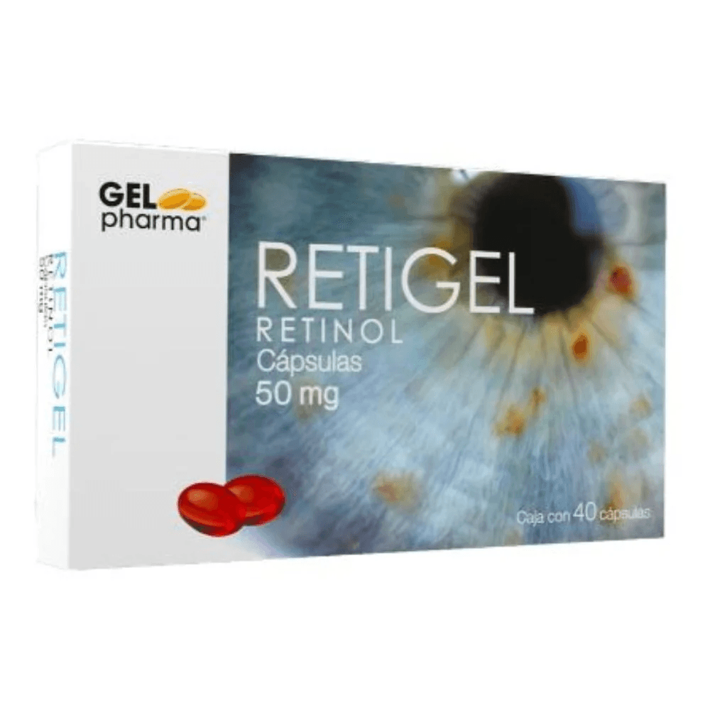 RETINOL 50 MG CAPS C/40 (RETIGEL)
