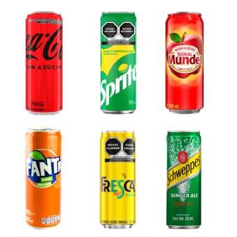Coca Cola Sin Azúcar Lata 355 Ml