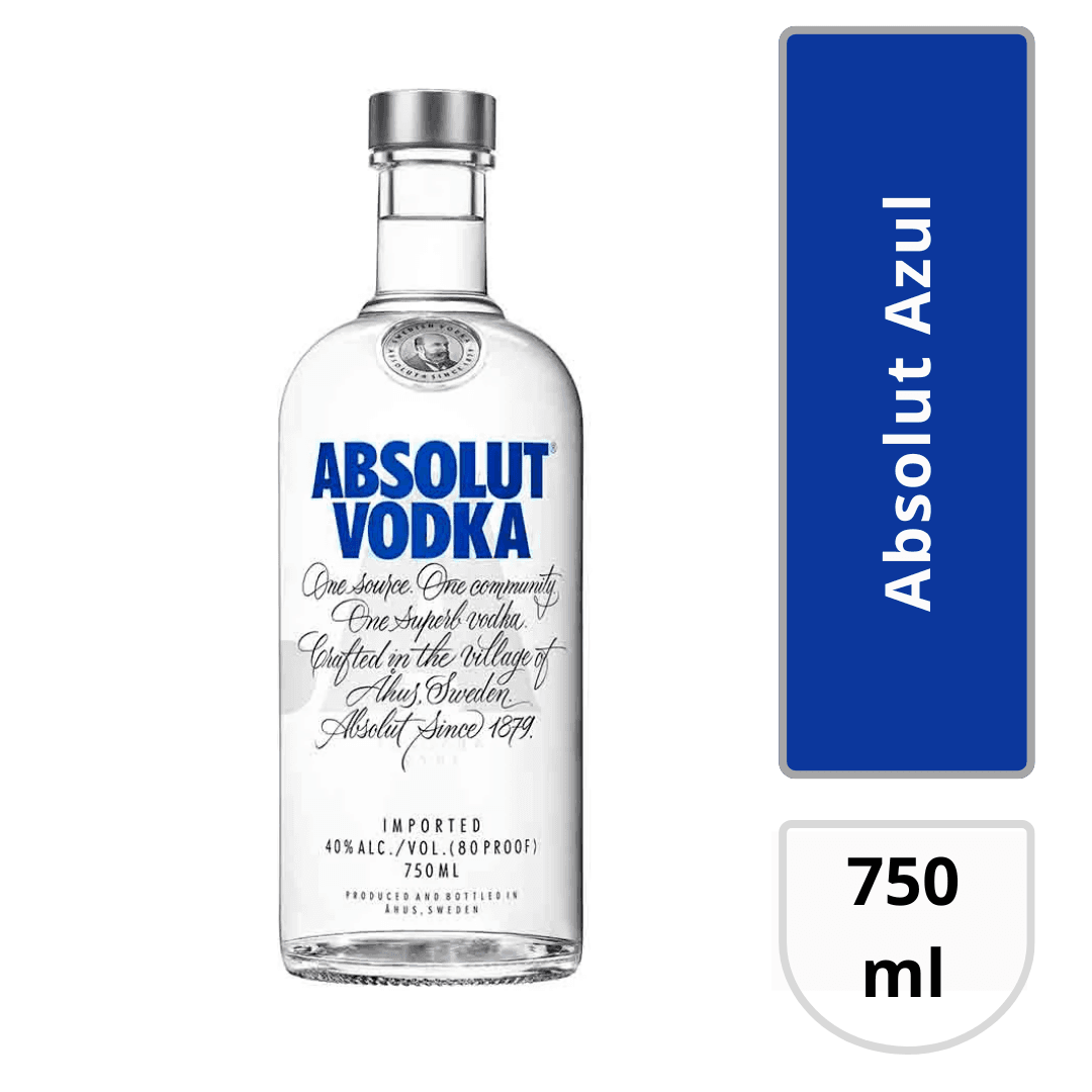 Vodka Absolut Azul 750 Ml
