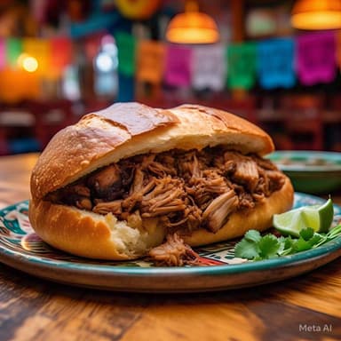 Torta de Carnitas