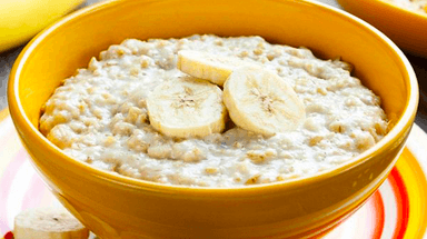 Avena con plátano