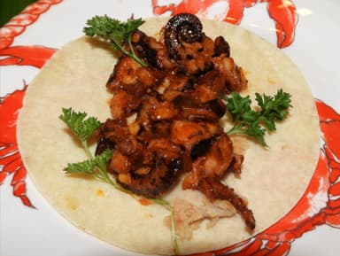 Taco de Pulpo al Ajillo