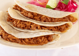 Tacos de Harina de Cochinita Pibil 3 Pzas