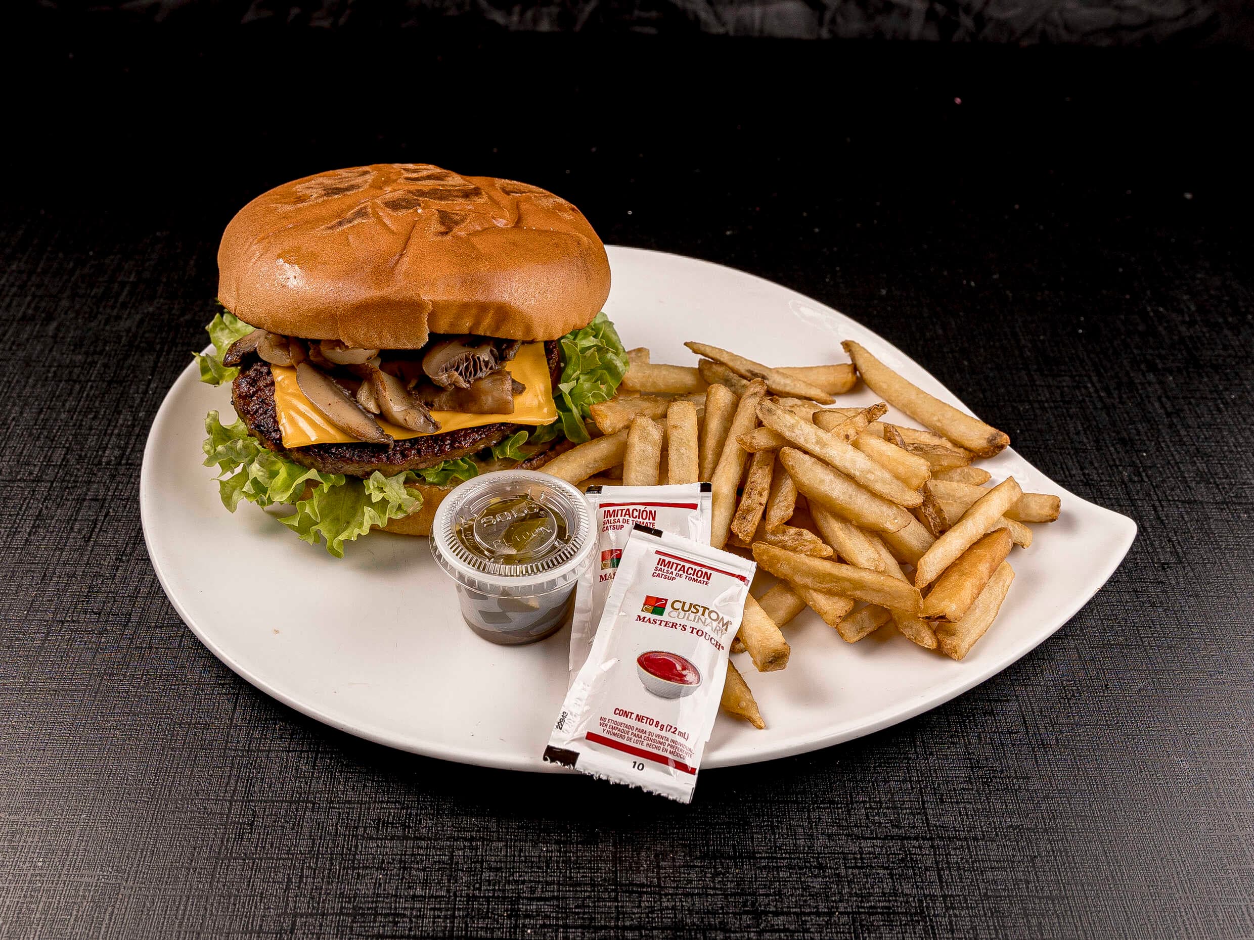 Mushroom Big Burger y Fries
