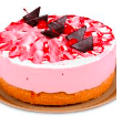 Pastel Nevado de Fresa