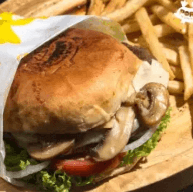 HAMBURGUESA CHAMPIÑONES