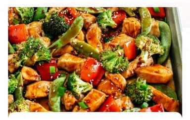 Pollo en Trocitos con Verduras