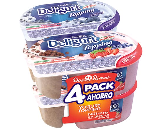 Deligurt Toppin Surtido 150 Gr 4x3