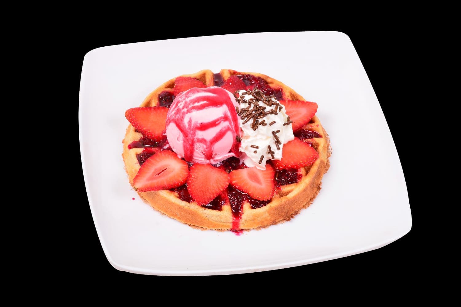 Waffle de Frutos Rojos.