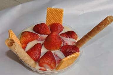 Fresas con Crema Sencilla