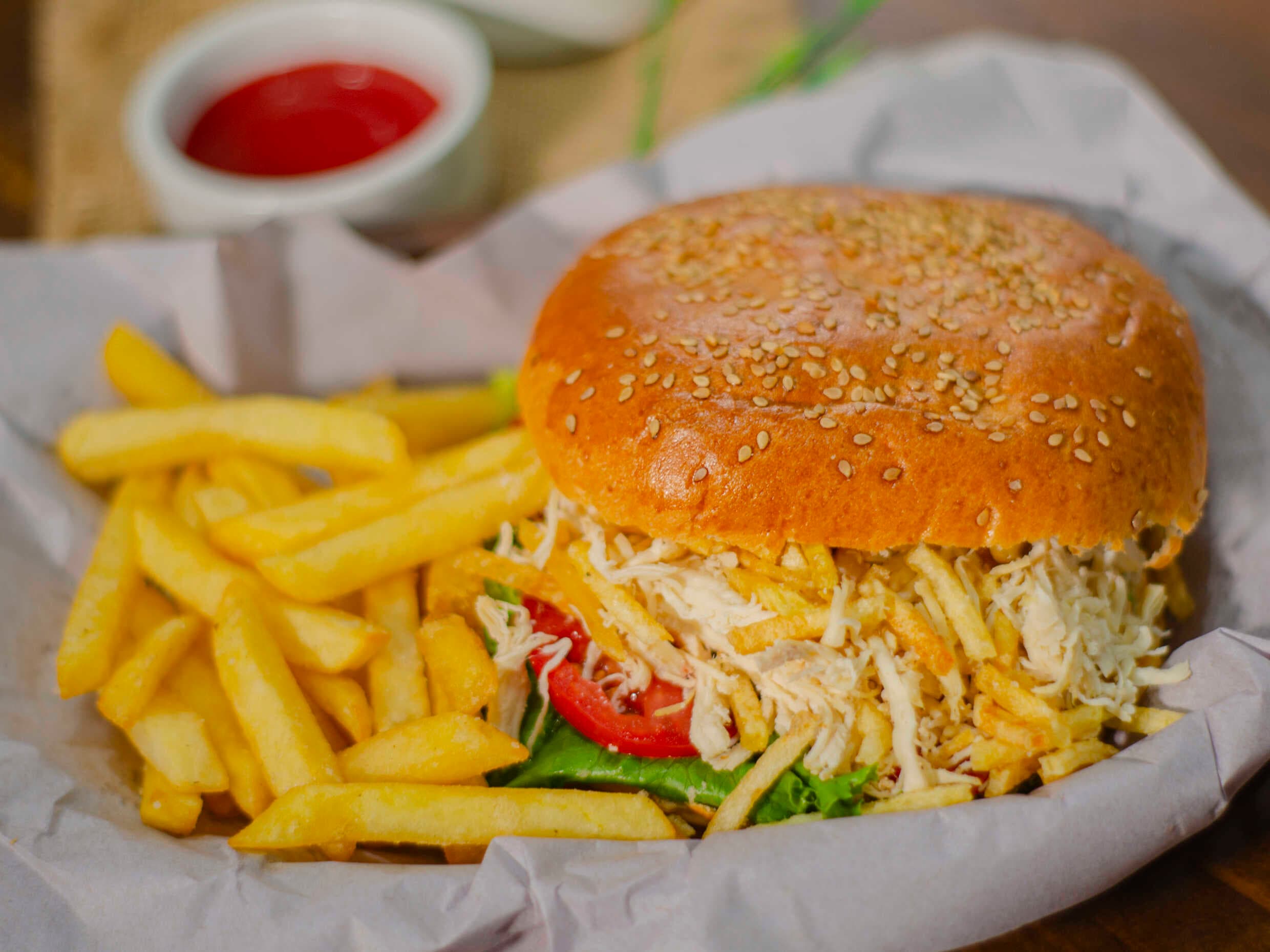 Sándwich de Pollo Deshilachado